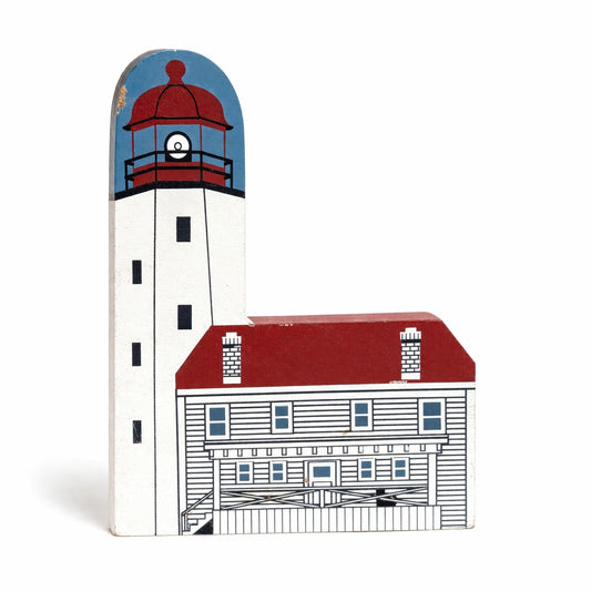 Vintage Cat’s Meow Sandy Hook Lighthouse Shelf Sitter | 1990s New Jersey Signed