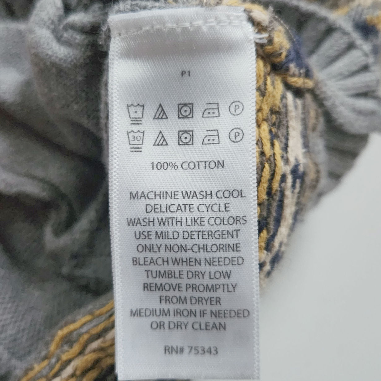 Fair Isle Shawl Collar Cardigan – 2T – 100% Cotton