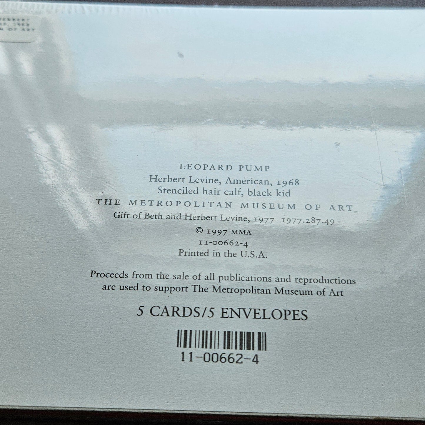 1997 Met Museum Herbert Levine 1968 Leopard Pump Card Set | 5 Sealed Cards