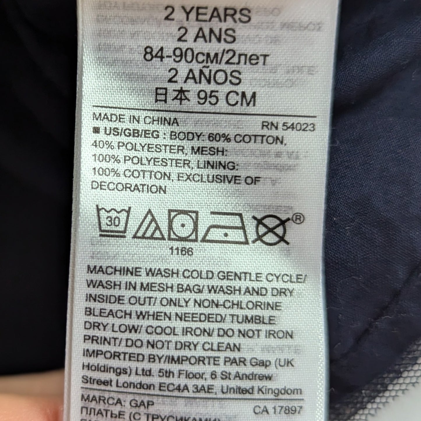 babyGap | Disney Mickey & Minnie Mouse Love Sweatshirt Dress | Toddler Girls 2T | Gray Top + Navy Glitter Tulle Skirt