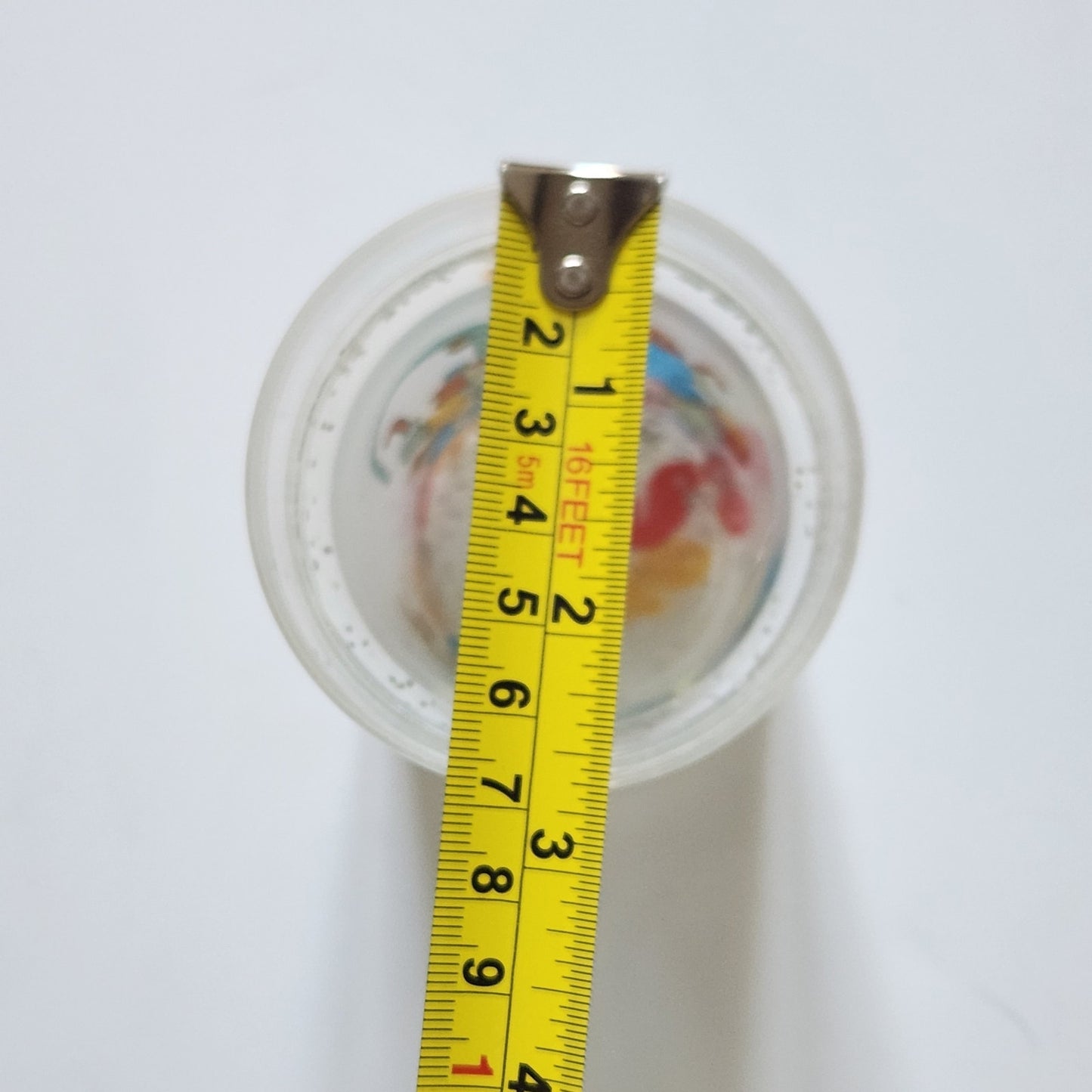 Vintage 90s Kids Pinocchio Geppetto & Figaro Disney Glitter Snow Globe Cup / Tumbler