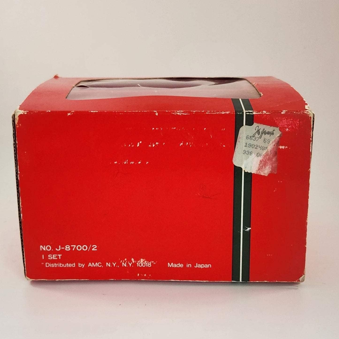 1980s Christmas Goose Bath Set – Soap Dish & Tumbler in Original Box – Red Holiday Goose with Wreath & Blue Bow