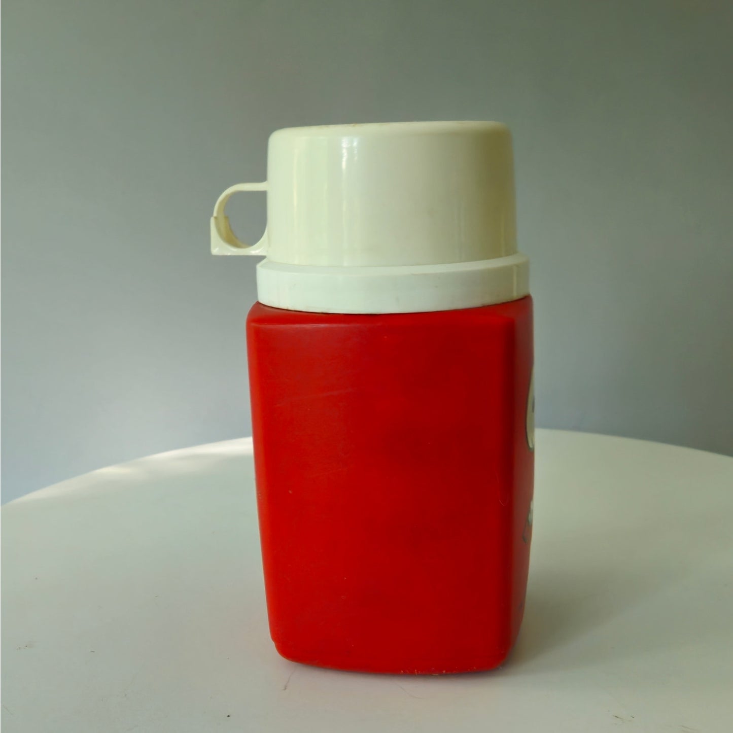 Vintage Snoopy King-Seeley Thermos | Red Plastic 8 oz | Mid Century 1950s Peanuts