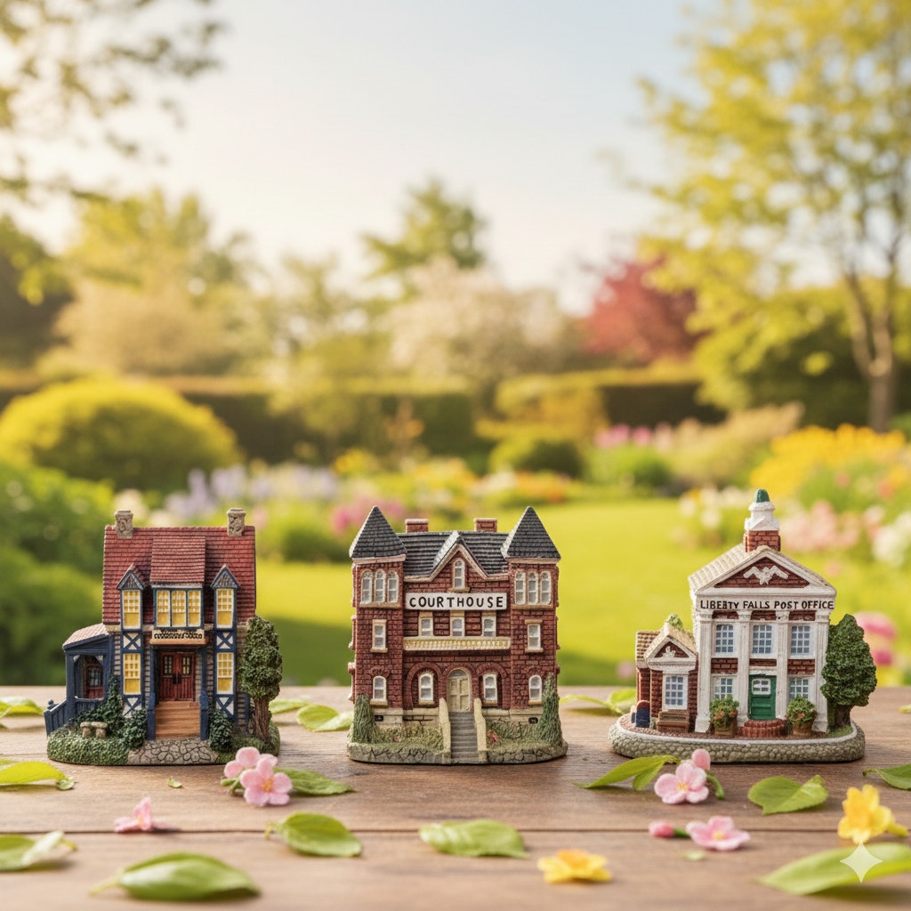 Liberty Falls Post Office AH107 (1996) | Vintage Miniature Village Building