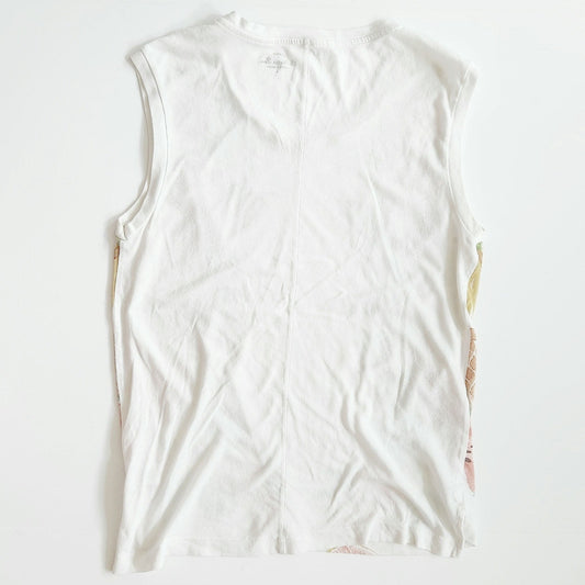 J.Crew Collector Tees Tropical Fruit Salad Soft Jersey Knit Sleeveless Top Sz S