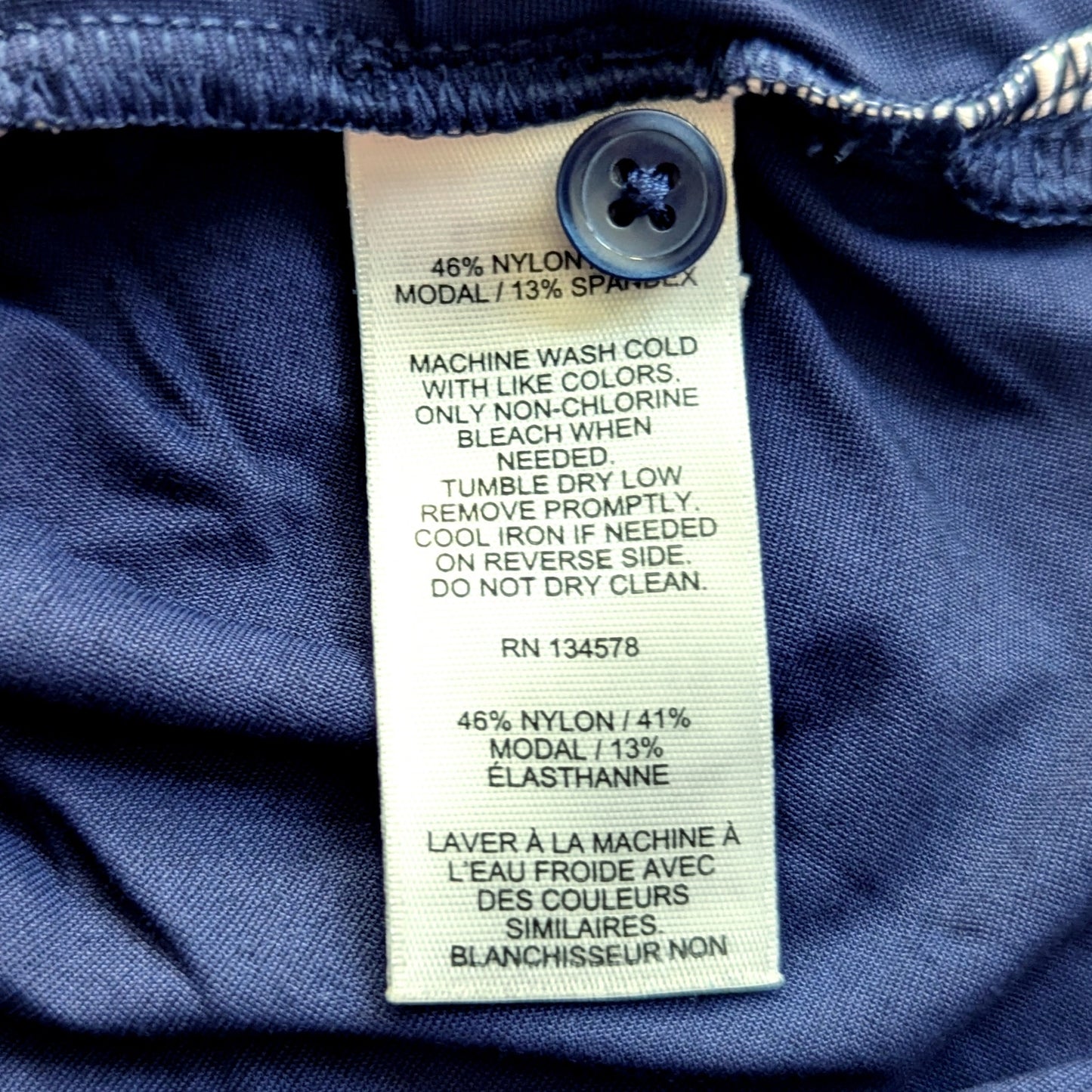 🐳 Vineyard Vines Women’s Performance Polo Navy Blue Geometric Print Size Large