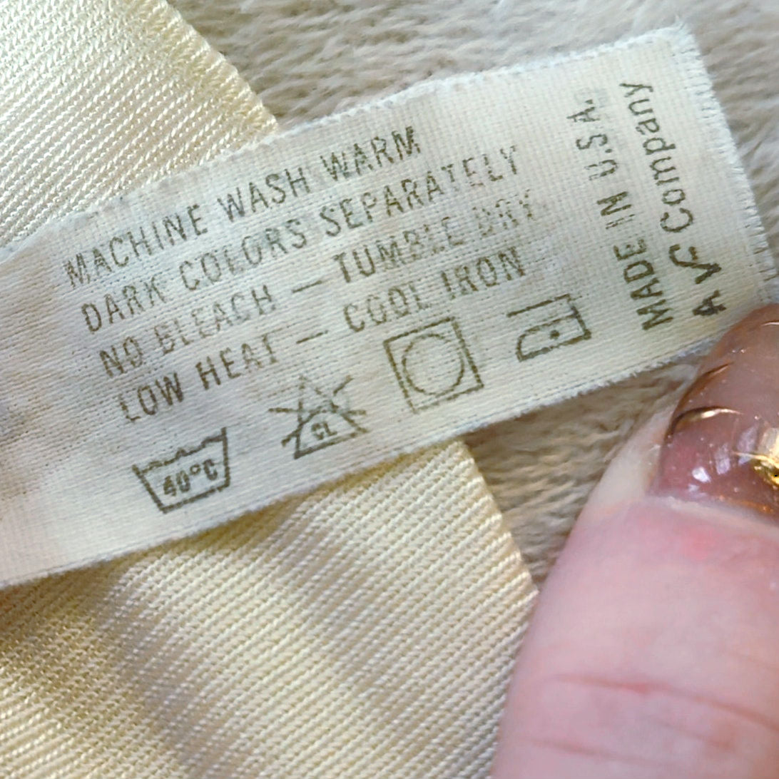 Vintage Vanity Fair Half Slip | Ivory Nylon | Mid-Century 1960s/70s | Women's M