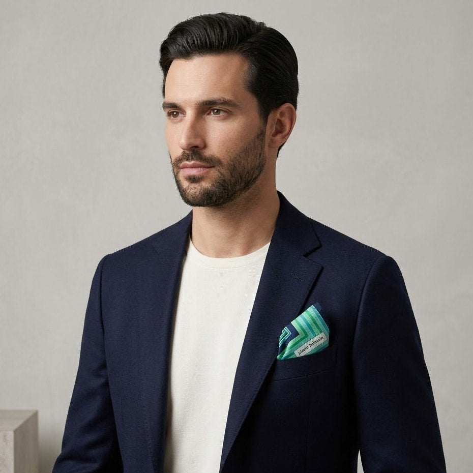 Vintage Silk Cotton Blend Pierre Balmain Scarf