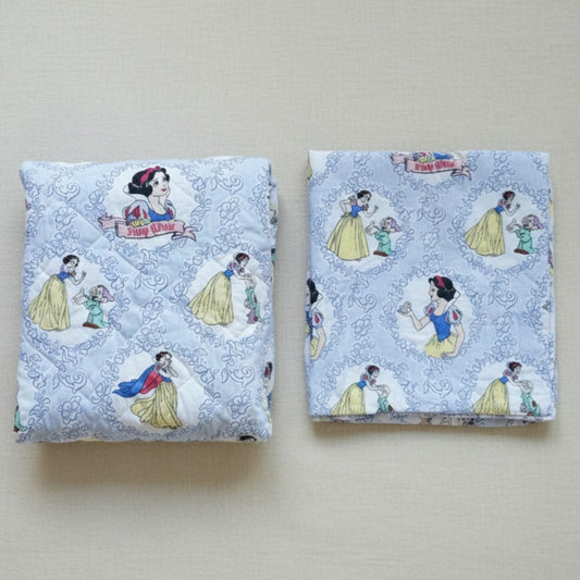 Vintage Dundee Disney Snow White Crib Quilt & Sheet Set (1980s, USA)