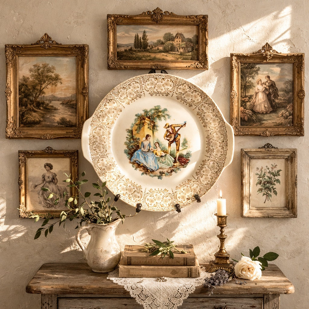 1940s–1950s American Limoges “China D’Or” Serving Platter – Triumph 22K Gold