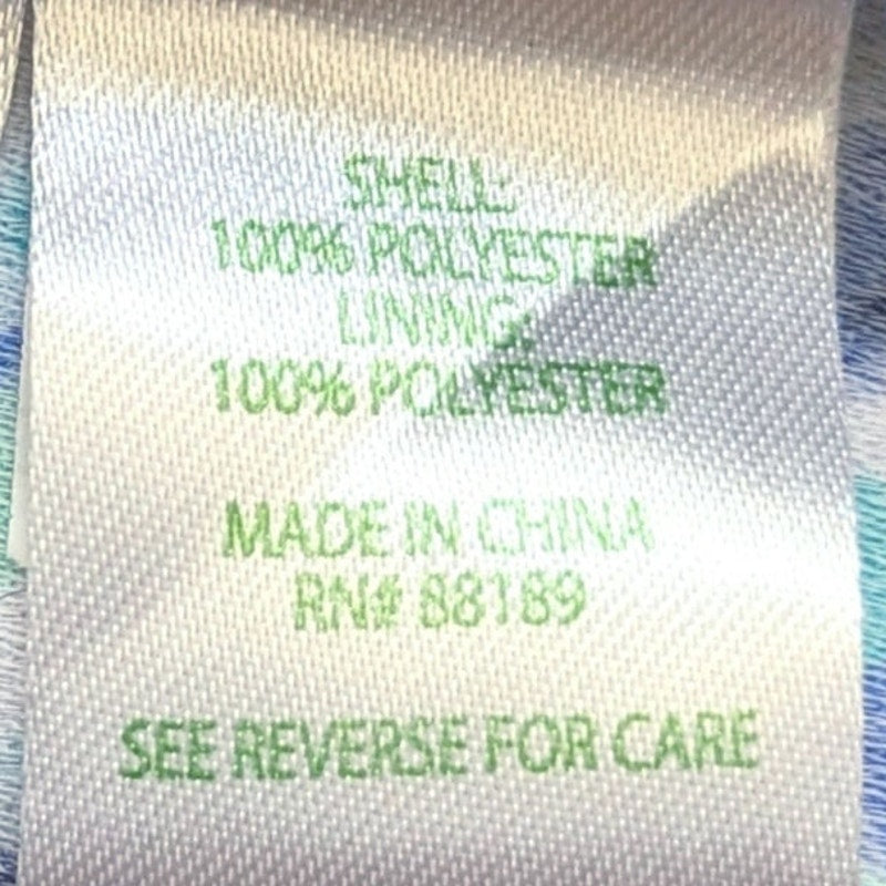 Lilly Pulitzer Women's Pearl Shift Romper Dress Blue White Pineapple Print Size 00