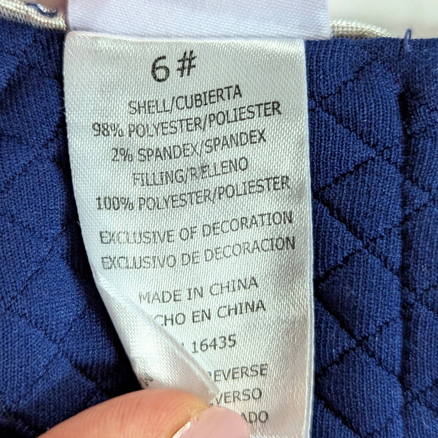 ✨ Nannette Kids Blue Quilted Dress Sparkly Silver Stars Drop Waist | Girls Size 6