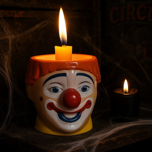 Circus Clown & Elephant Plastic Flip Top Souvenir Cups