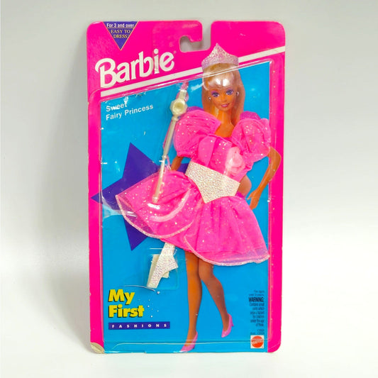 Vintage 1994 Barbie My First Fashions “Sweet Fairy Princess” Pink Dress NRFP