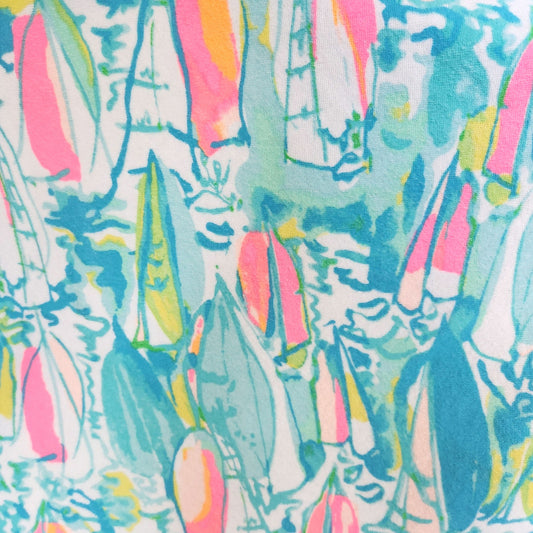 Lilly Pulitzer Girls Terry Lyra Hooded Swim Cover Up Beach Bae | Size XL 12-14