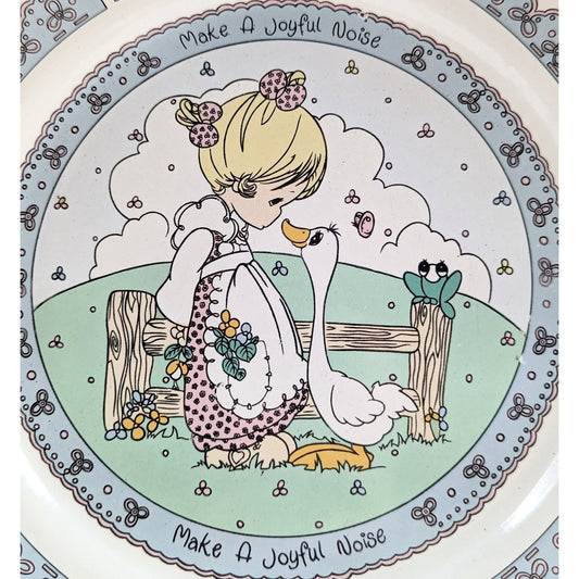 Vintage 1992 Precious Moments "Make a Joyful Noise" Salad Plate