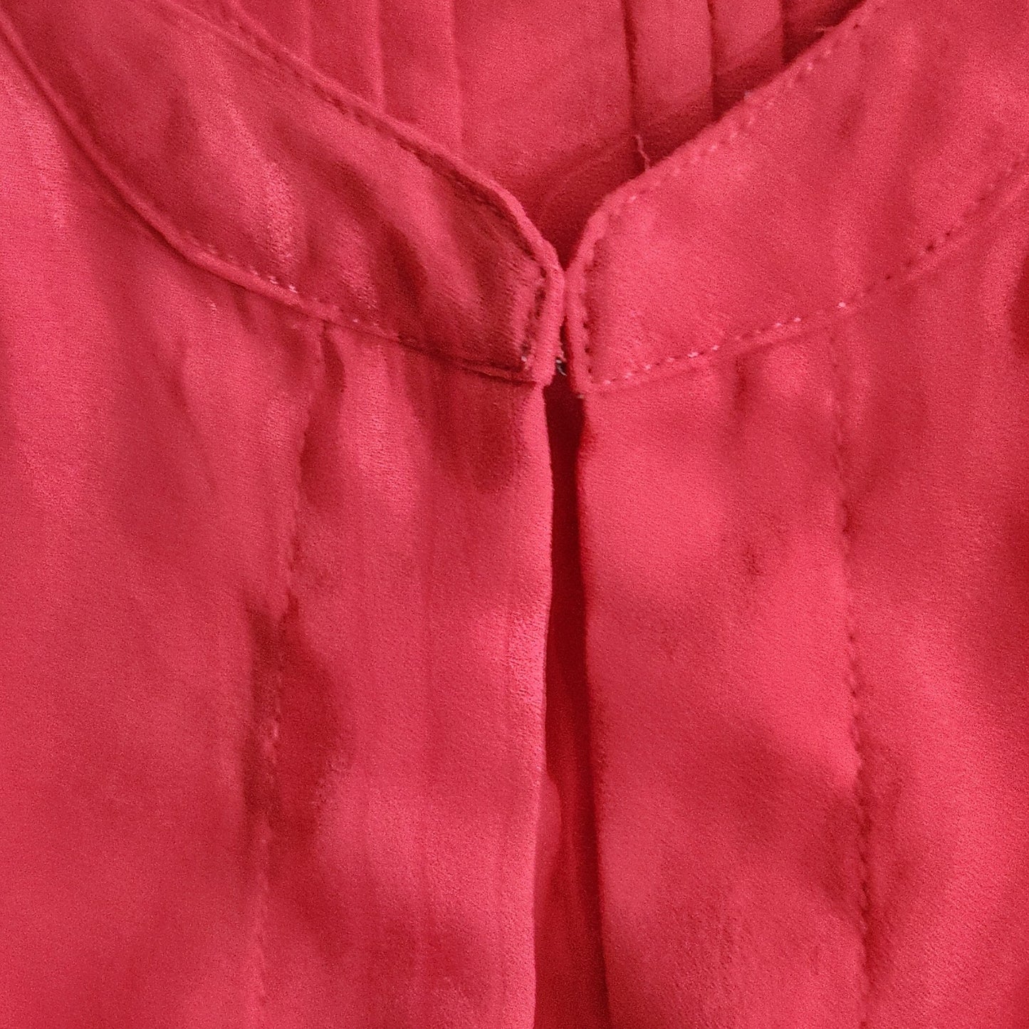 Rose & Olive Women's Orange Sleeveless Keyhole Lightweight Blouse Size L