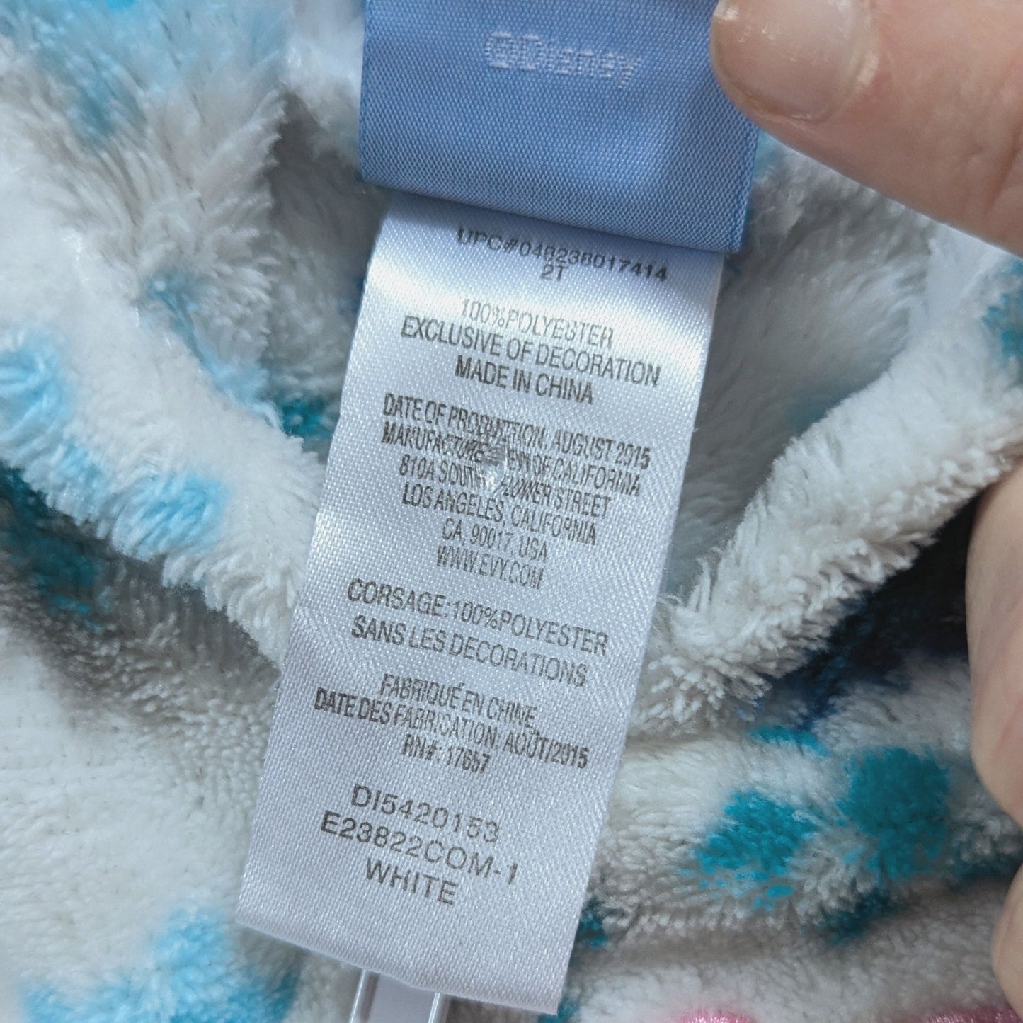 ❄️ Disney Frozen Elsa & Anna Fleece Hoodie Jacket | Toddler Girls Size 2T ❄️