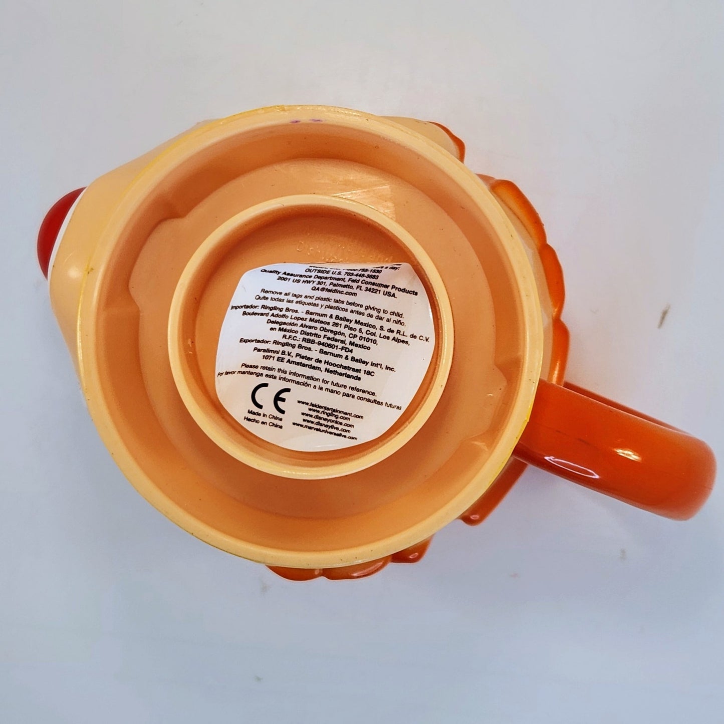 Circus Clown & Elephant Plastic Flip Top Souvenir Cups