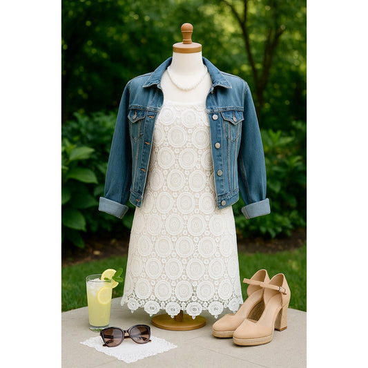 Southern Tide Isabel Grace Off Shoulder White Eyelet Lace Shift Dress Women’s Small Summer Bridal Boho Chic