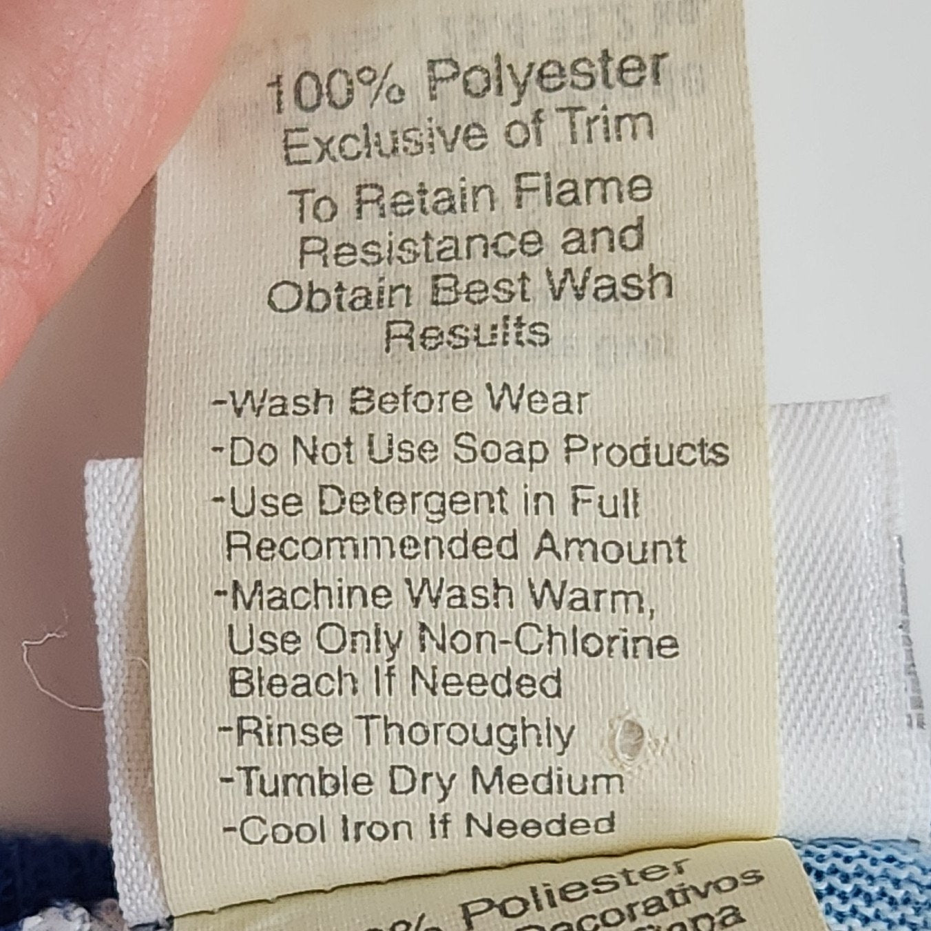 Vintage 90s Carter's Teddy Bear Nightgown | Blue White Striped Long Sleeve Girls Pajama Dress Size 8/10 USA Made