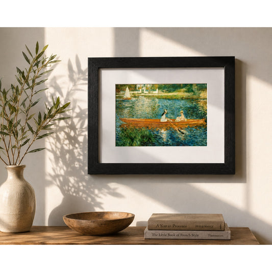 The Skiff (La Yole) by Renoir | Impressionist Seine River Framed Print Wall Art