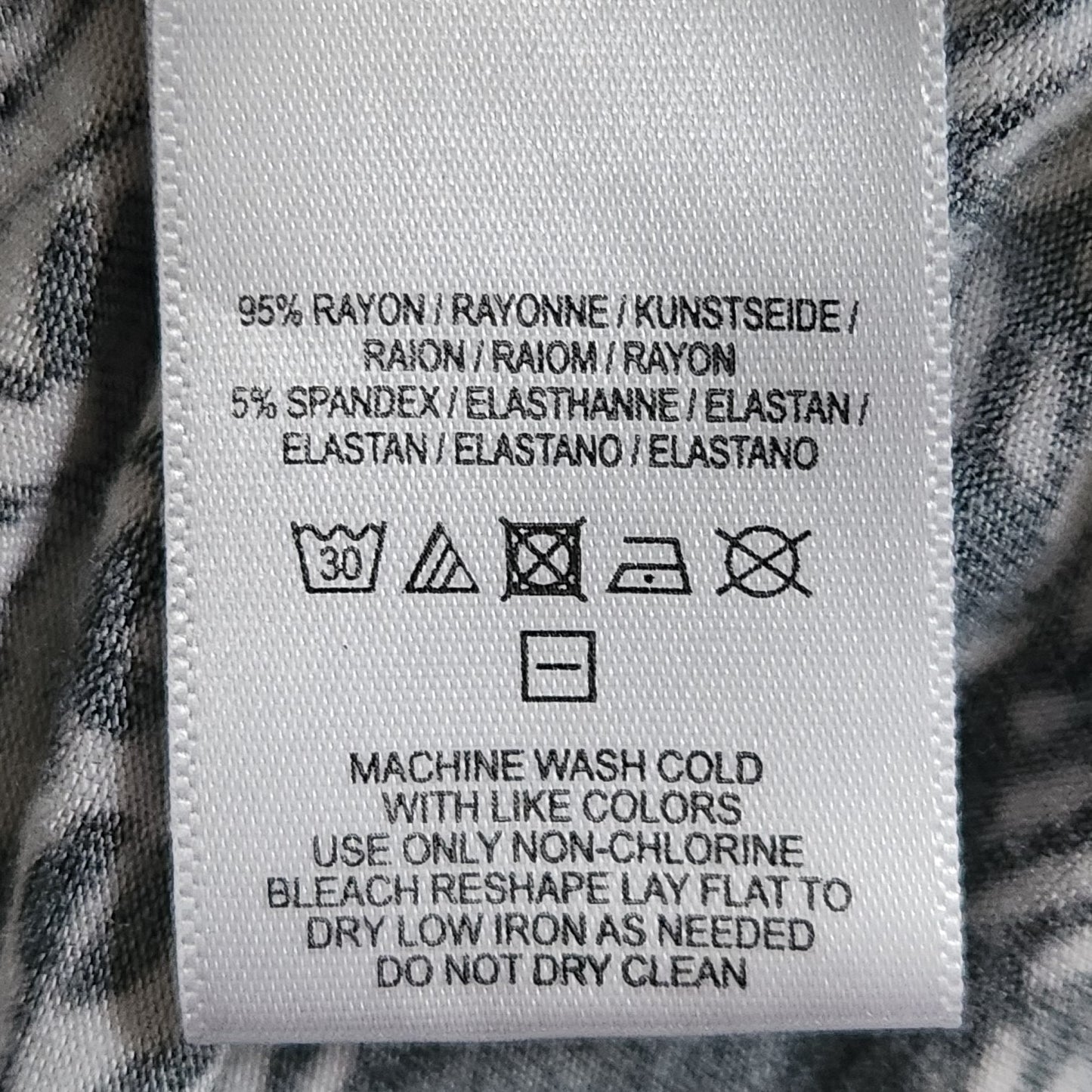 Anthropologie Deletta Lorine Faux Wrap Top | Black White Floral Chevron | Women's M