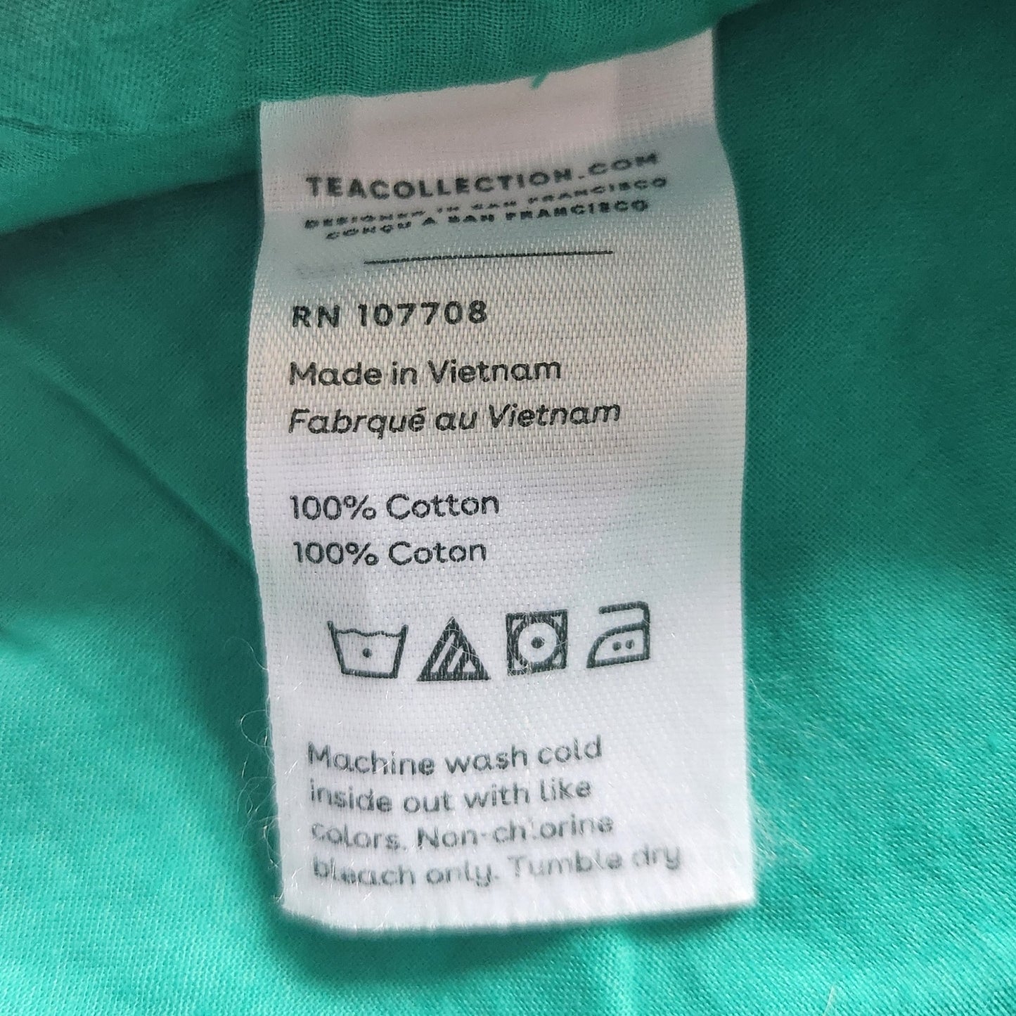 Tea Collection Green Floral Ruffle Sleeve Dress Size 3T