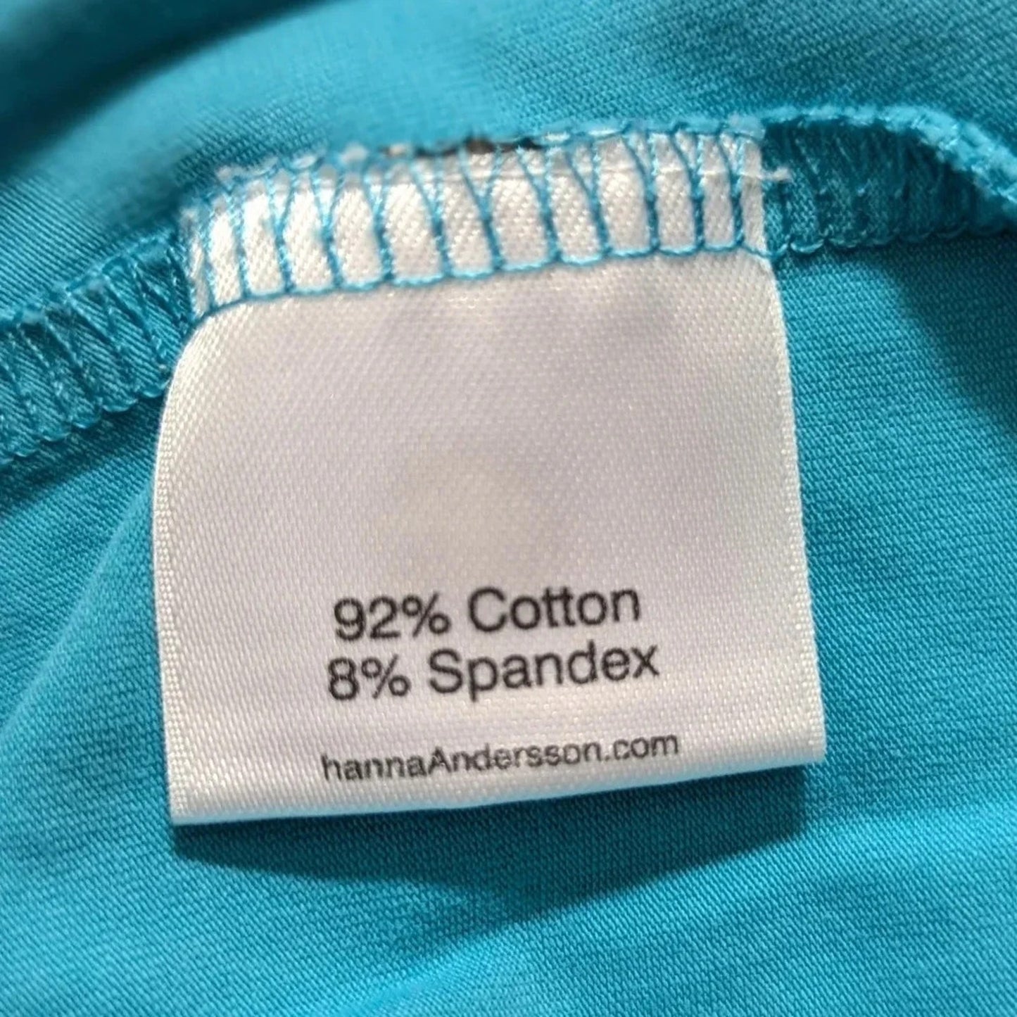 Hanna Andersson Turquoise Ruffle Play Dress | 100% Cotton | Girls Size 5 /110 cm