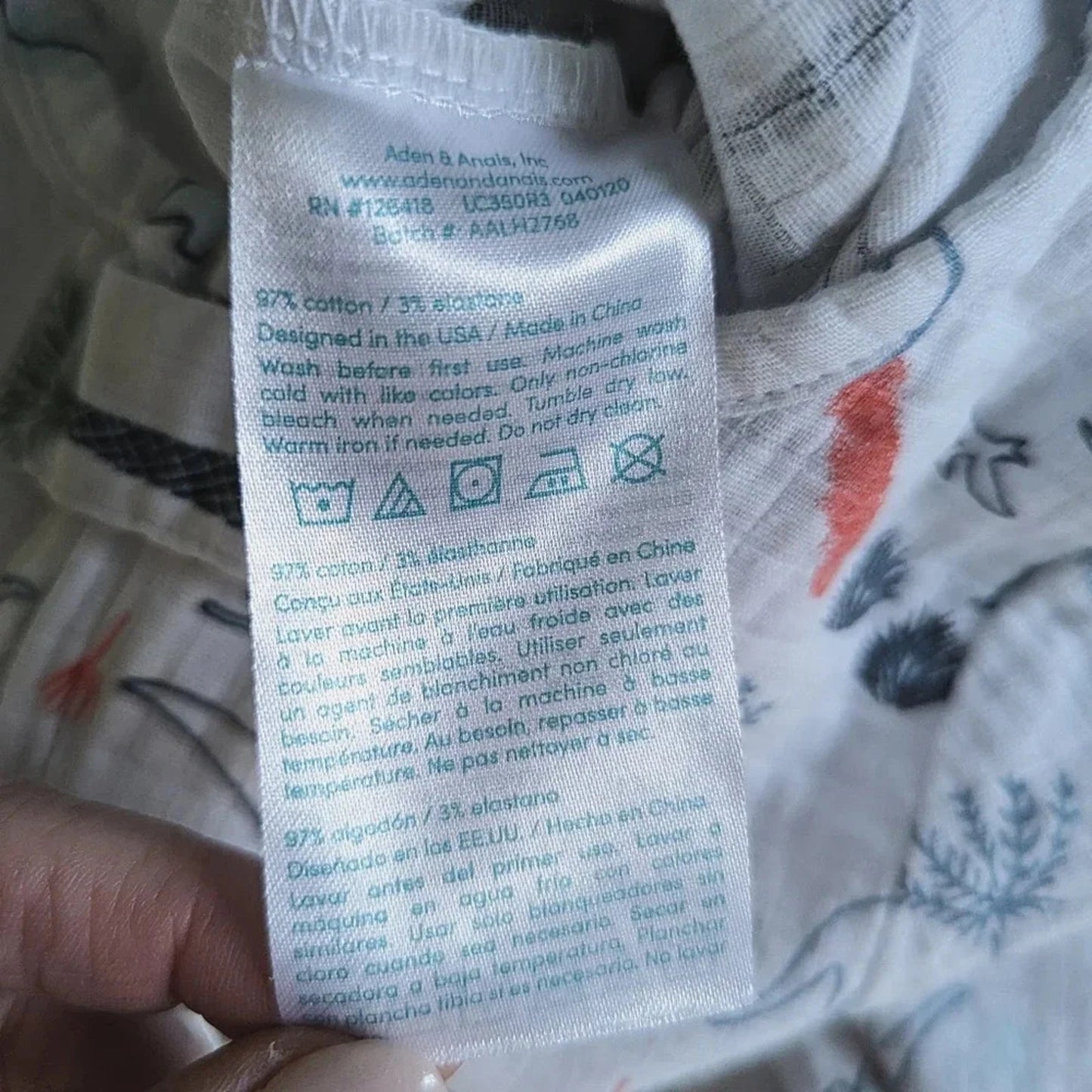 Dinotime Infant Long Sleeve Muslin Footie Zippy | Size 6-9 Months