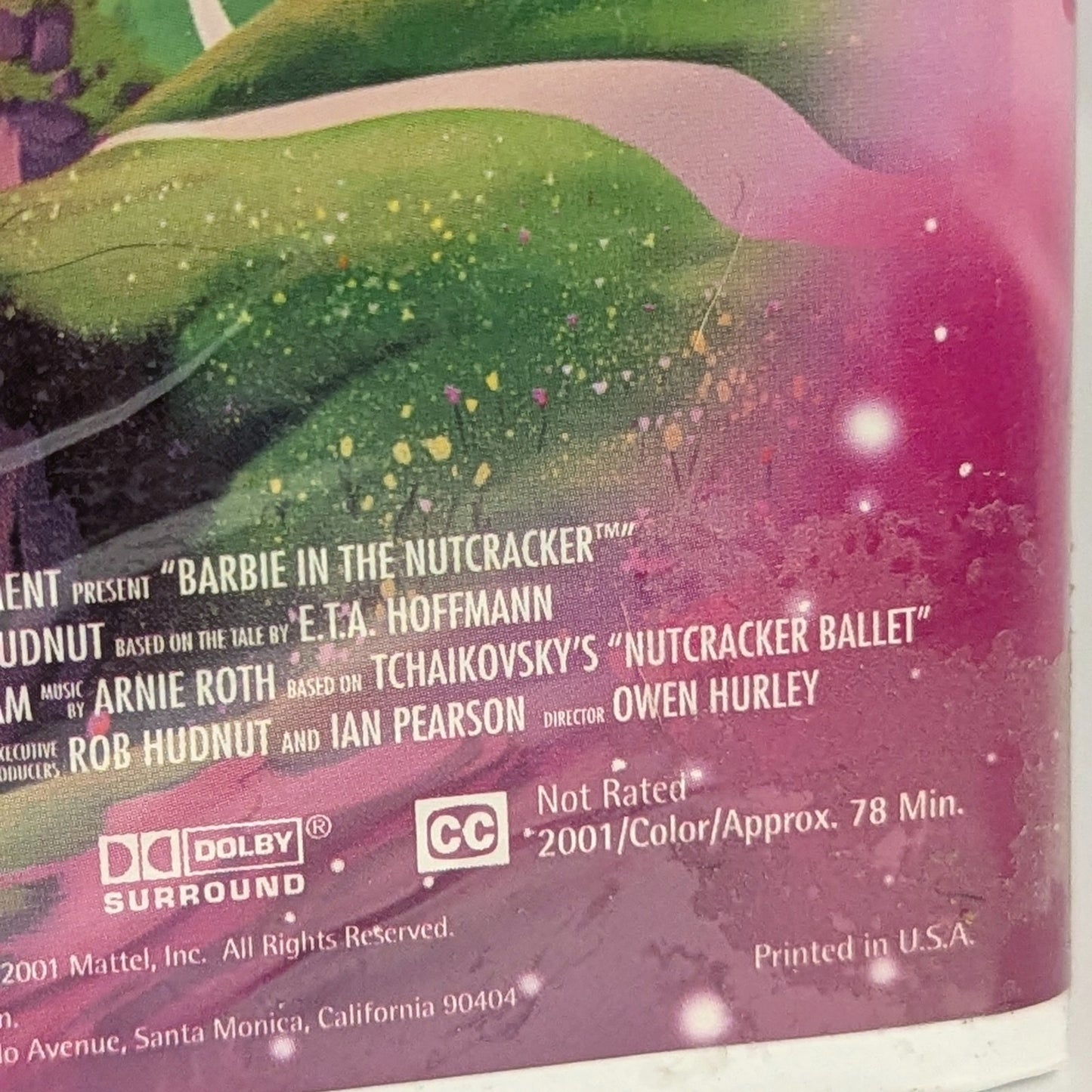 Vintage Barbie in the Nutcracker VHS – 2001 Media Animated Christmas Holiday Movie – Classic Barbie First Feature Film