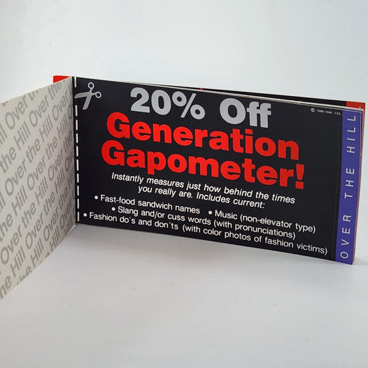 Vintage 1988 Hallmark "Over the Hill" Gag Coupon Book – 80s Retro Birthday Gift