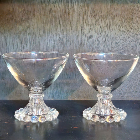 Pair of Mid-Century Anchor Hocking Berwick Boopie Coupe Glasses