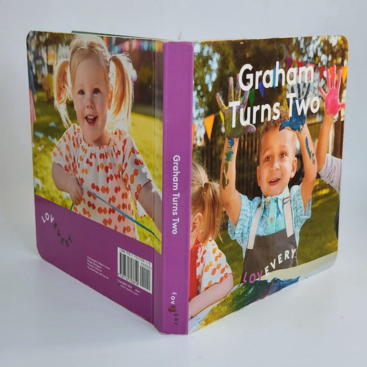 Lovevery Graham Turns Two Board Book from The Companion Play Kit 22-24 Months | Montessori Toy