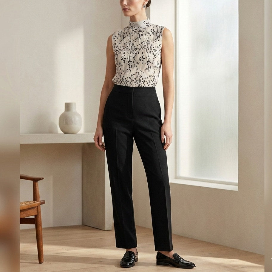 Vintage 80s/90s Fairfax County Leopard Print Sleeveless Blouse | Women's Small