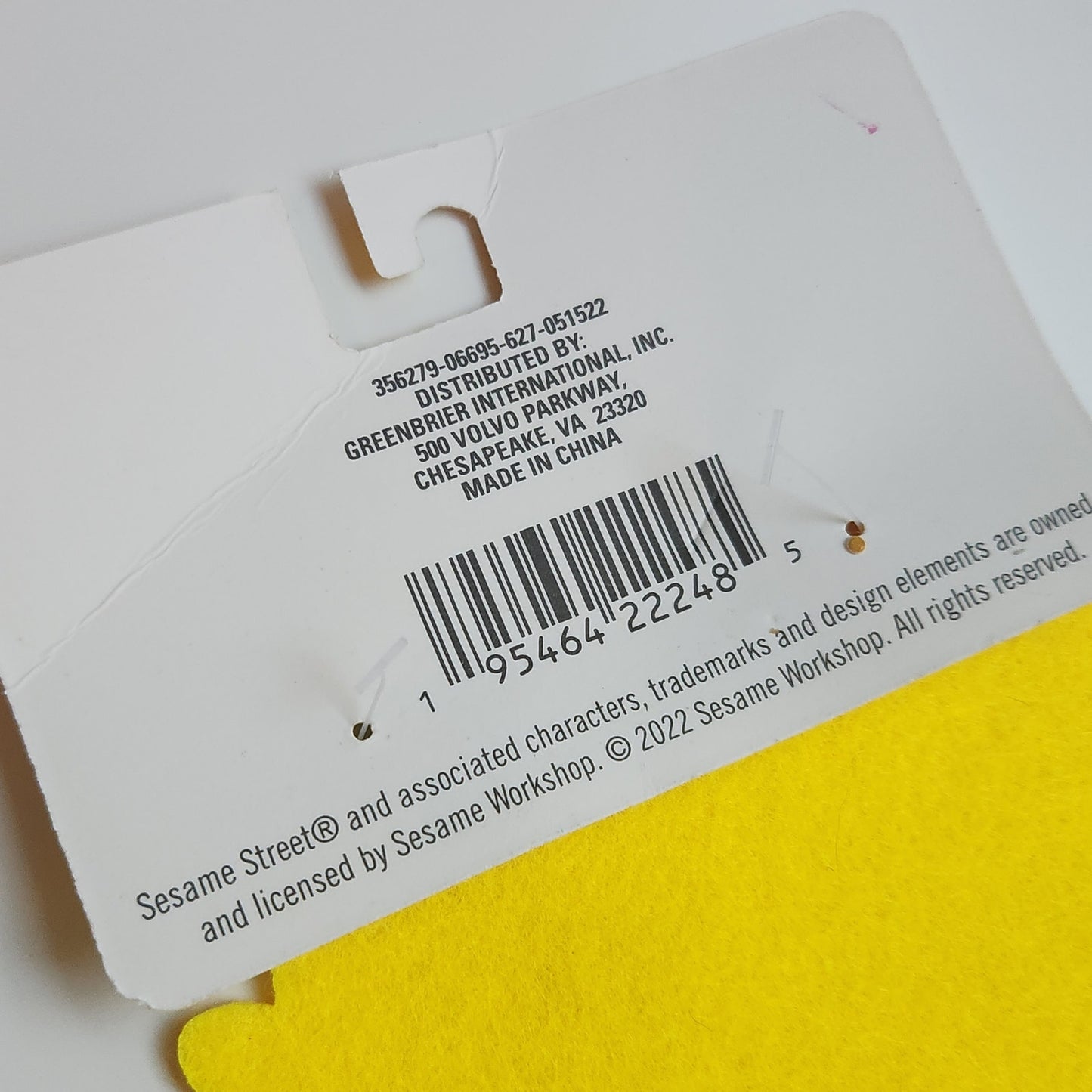 🧡 Sesame Street Felt Masks Set of 4 – Big Bird, Oscar the Grouch, Bert, and Ernie – Kids Dress-Up Party Favors Halloween