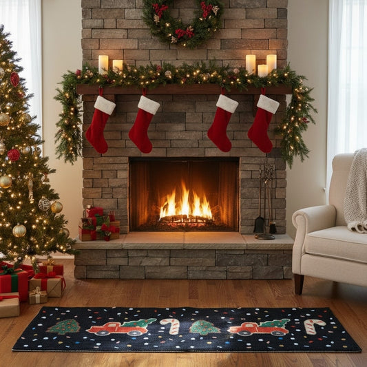 Holiday Truck Confetti Runner Rug – Limited Collector Edition | 20″×60″ (NWT)