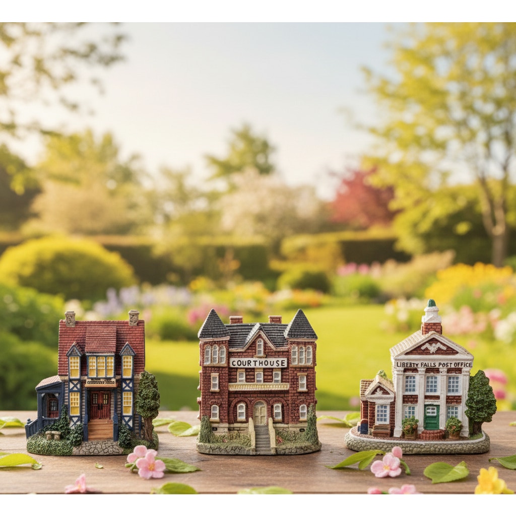 Liberty Falls Courthouse AH39 (1993) | Vintage Miniature Village Building