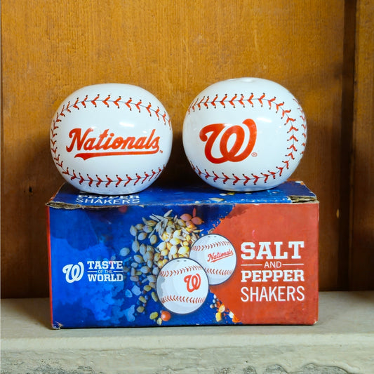 Washington Nationals Baseball Salt and Pepper Shakers – NIB MLB Kitchen Decor
