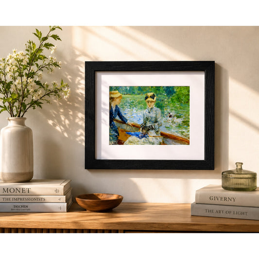 Summer's Day (Jour d'été) by Morisot | Impressionist Seine River Framed Print