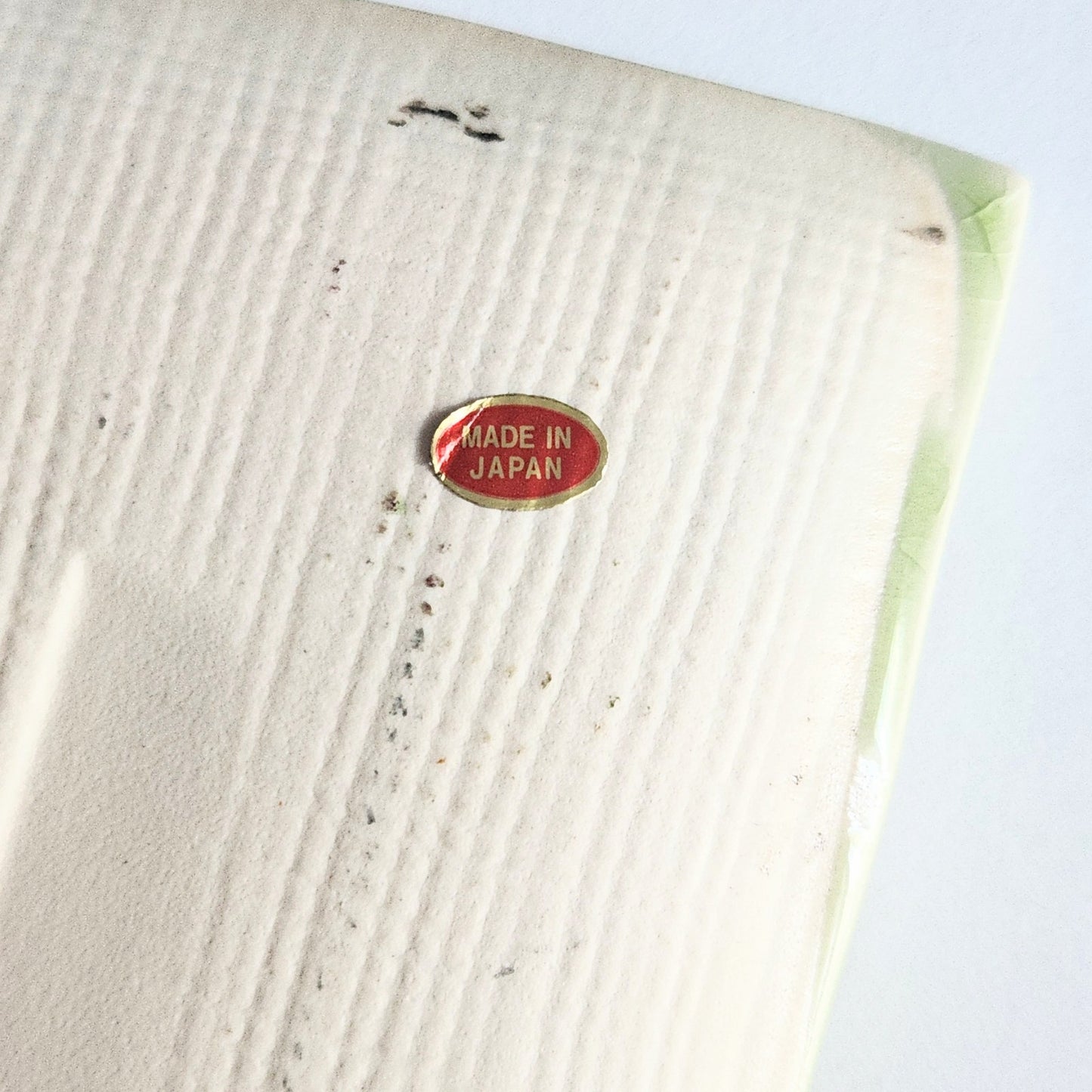 Japanese Bamboo Grass Green Crackle Glaze Square Dishes