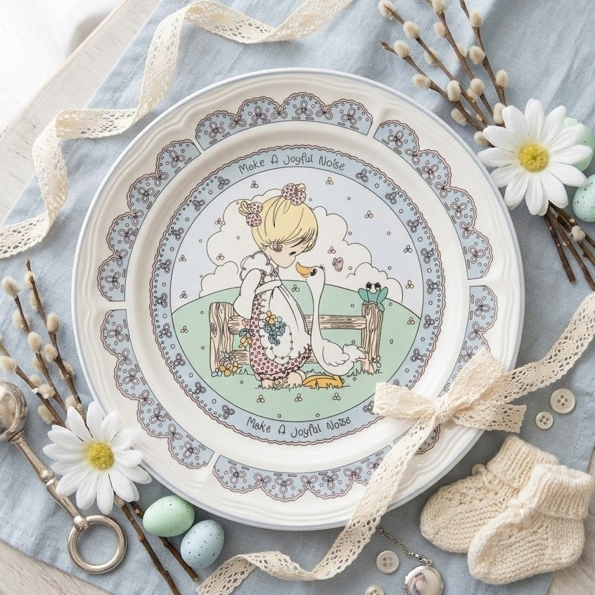 Vintage 1992 Precious Moments “Make a Joyful Noise” Dinner Plate