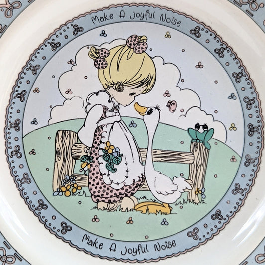 Vintage 1992 Precious Moments “Make a Joyful Noise” Dinner Plate