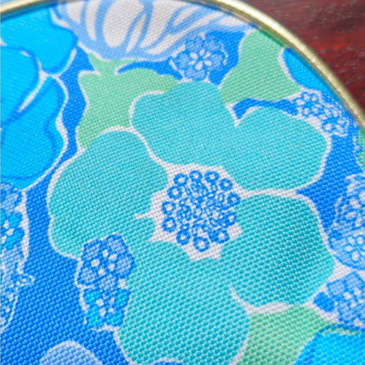 Vintage Lilly Pulitzer x Estée Lauder Makeup Bag | Y2K 2000s Turquoise Butterfly