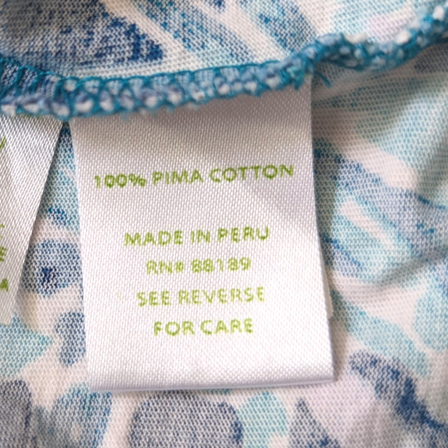 Lilly Pulitzer Beacon T-Shirt Dress | Tidal Wave Blue Lemurs Print | Women’s Size S Pima Cotton