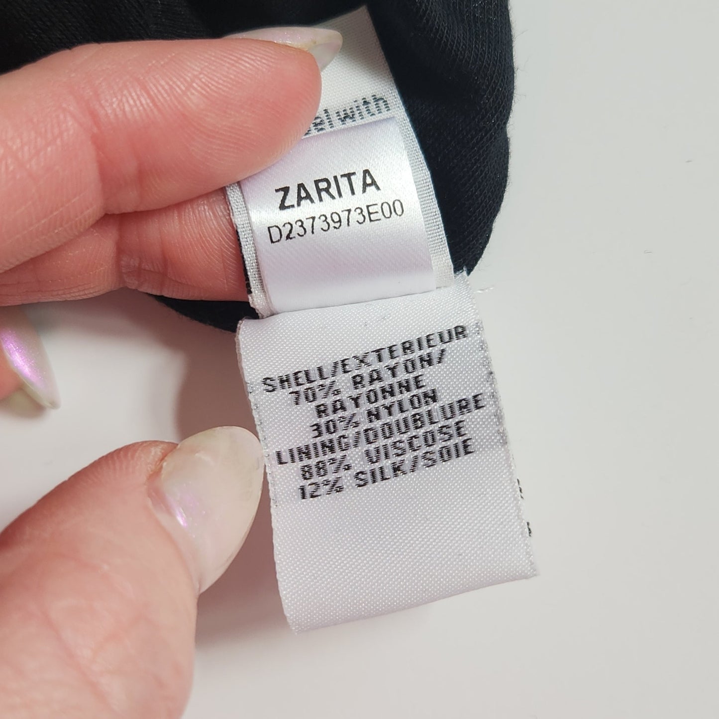 Zarita Black Lace 3/4 Sleeve Dress | Women's 6 | Made in USA