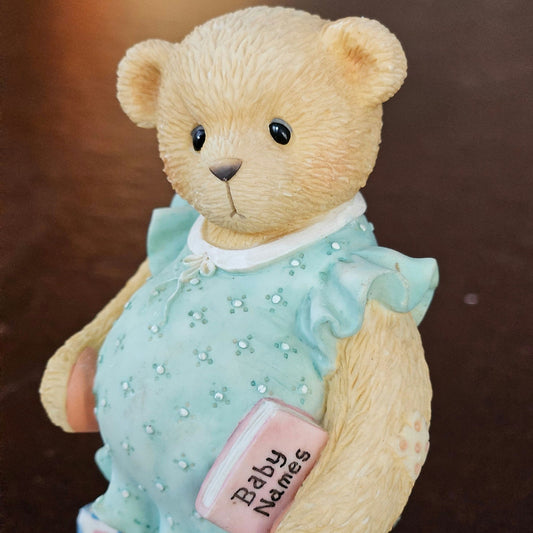 Vintage 1998 Cherished Teddies “Anxiously Awaiting The Arrival” Enesco Figurine
