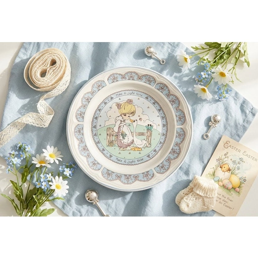 Vintage 1992 Precious Moments "Make a Joyful Noise" Salad Plate