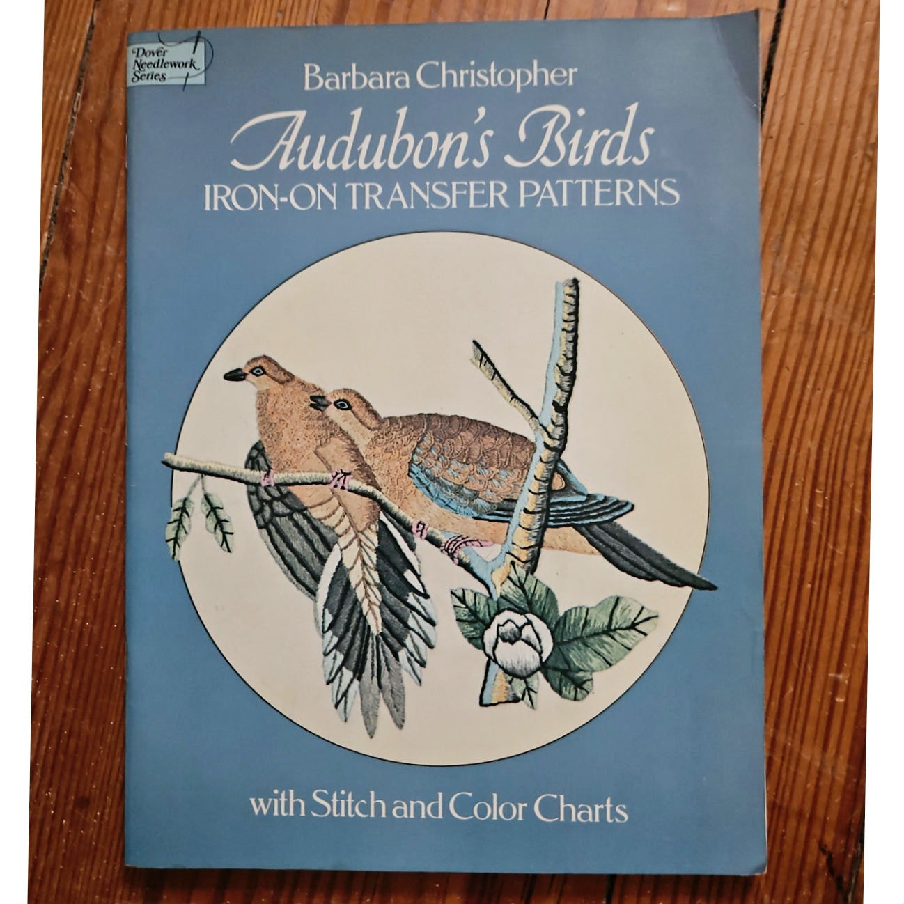 Vintage 1979 Dover Audubon Birds Iron On Transfer Patterns Embroidery Book