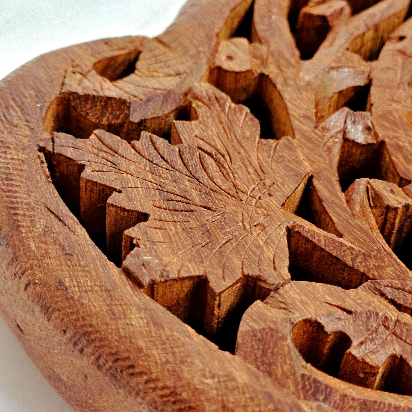 Hand Carved Wooden Folding Book Stand